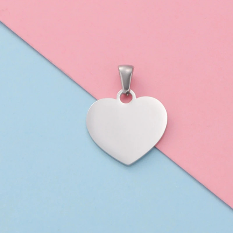 20pcs Lot Mirror Polished Stainless Steel 20mm Heart DIY Earring Charm Connector Wholesale High Quality Findings 241010