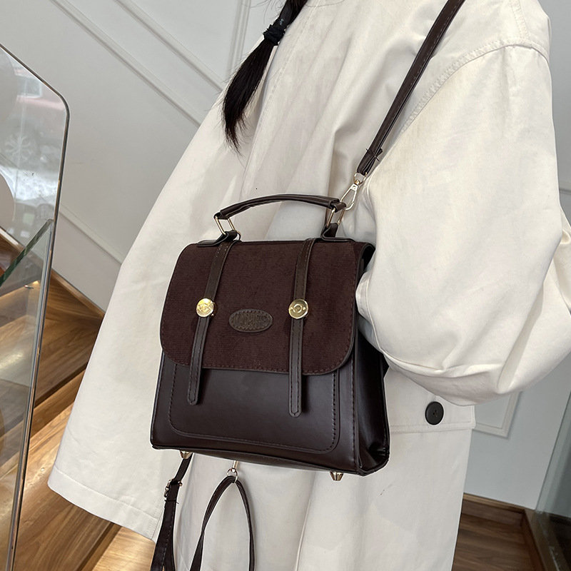 Simple shoulder women's handbag, casual travel bag, winter new item, niche design bag