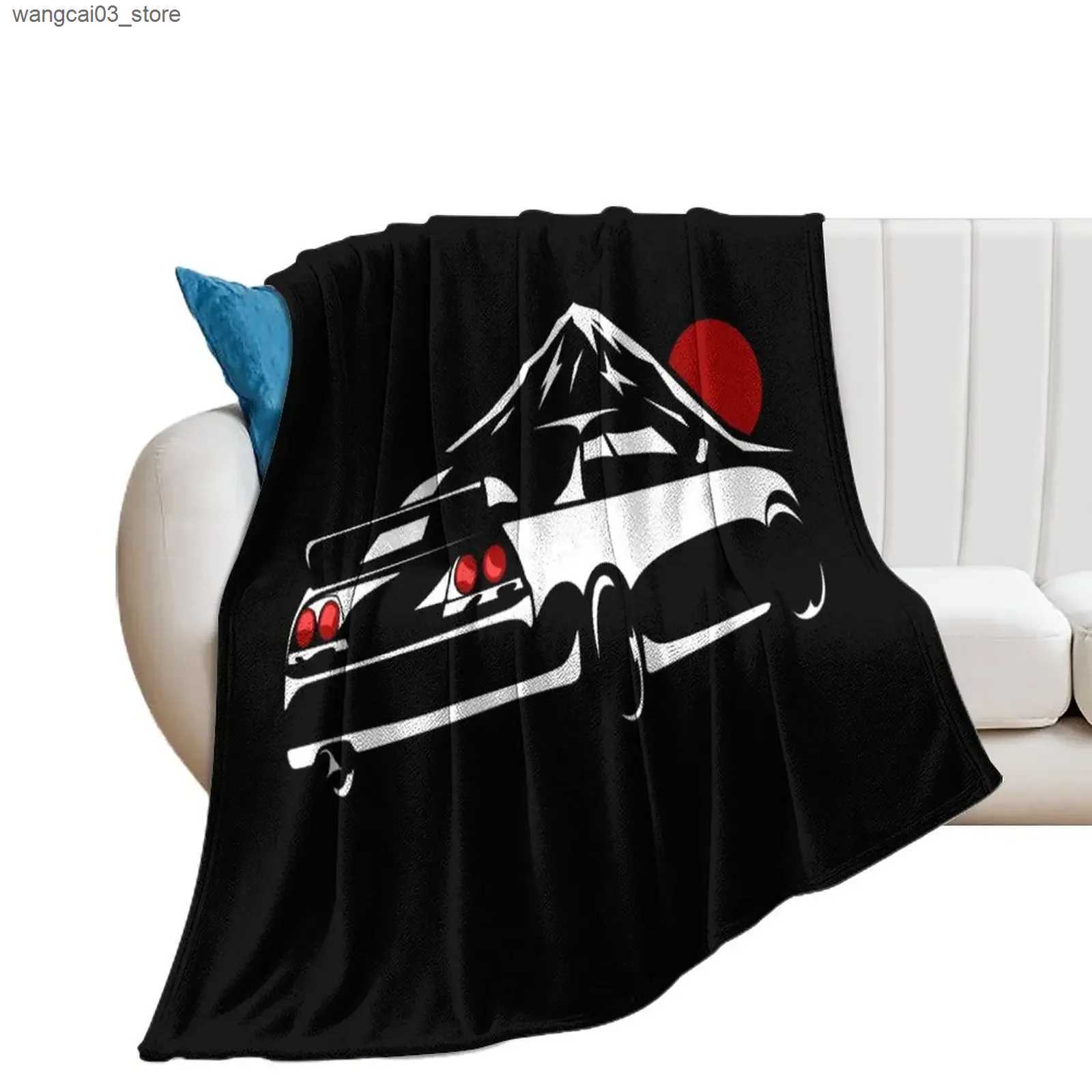 Blankets Swaddling JDM Touge R33 Design Throw Blanket for winter blankets ands Luxury St blankets and throws Blankets L240910