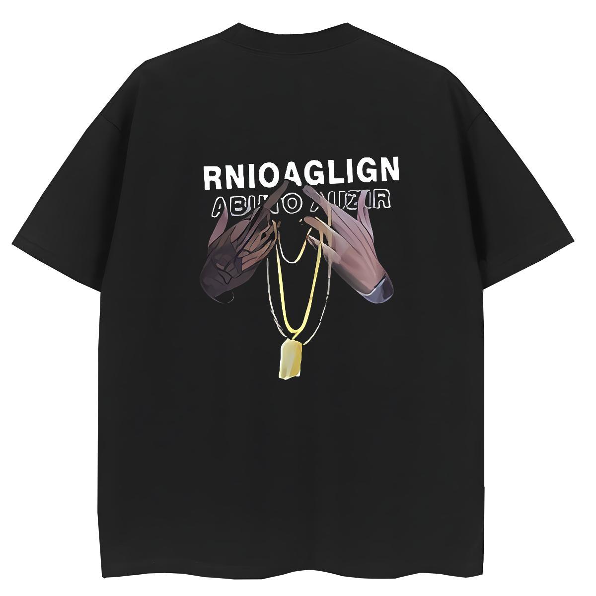 Fashion New T-Shirts 230g Pure Cotton Breathable Soft Sports Casual hands Womens Tshirts Lady Anime Print Clothings