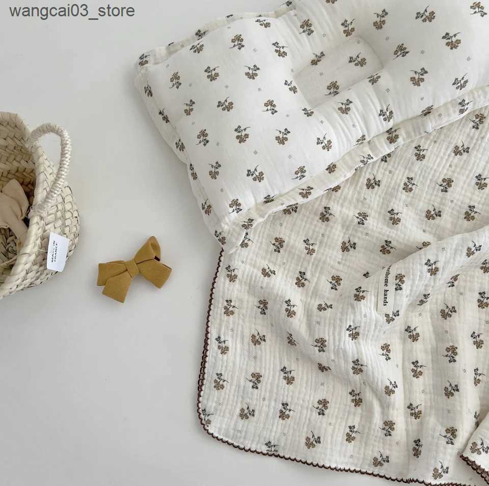 Blankets Swaddling Summer Baby Blanket Newborn Muslin Swaddle Blankets Boy Girl Cotton Baby Receiving Blanket Toddler Sleeping Cover Crib Quilt L24091