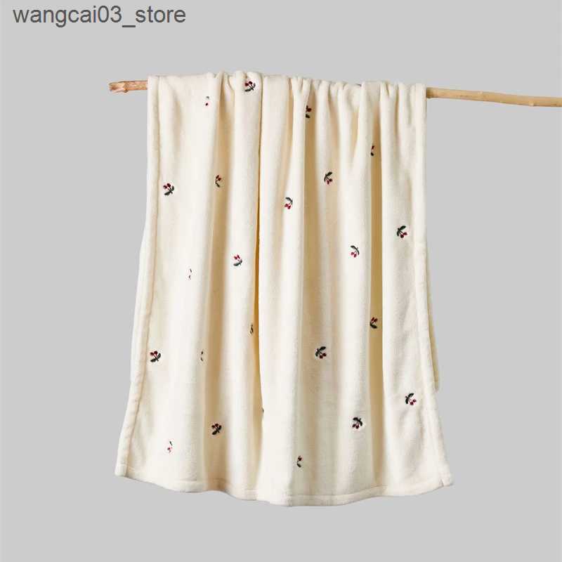 Blankets Swaddling Baby Winter Blanket for New Born Newborn Swaddle Stroller Infant Diaper Throw Blanket Fleece Bedding Baby Accessories Bedspread L24