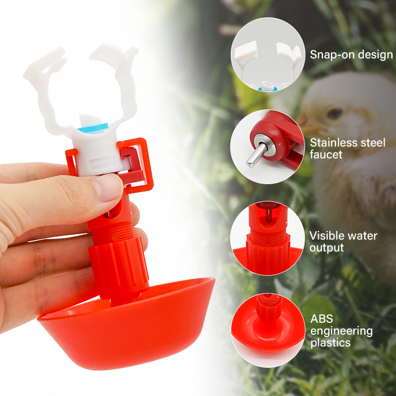 10/20 Pcs Automatic Chicken Water Nipple Drinker Bowl Chick Bird Drinking Hanging Cups Waterer Fountain Quail Farm Accessories
