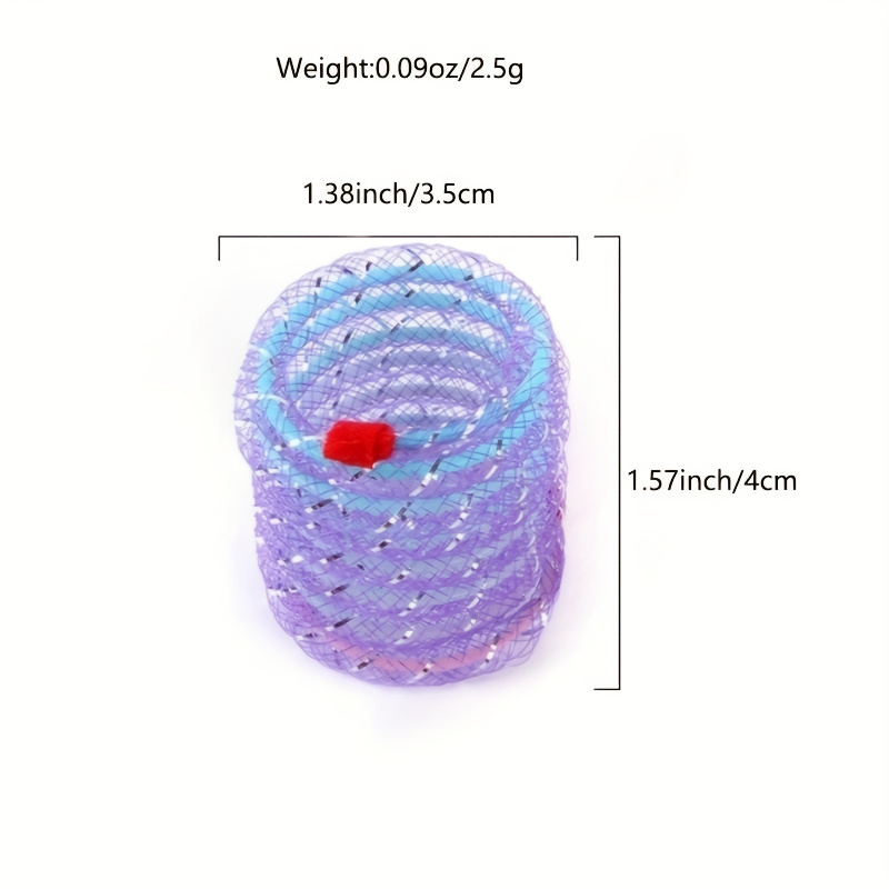 1pc Colorful Cat Spring Tube Toy - Interactive and Entertaining Toy for Indoor Cats