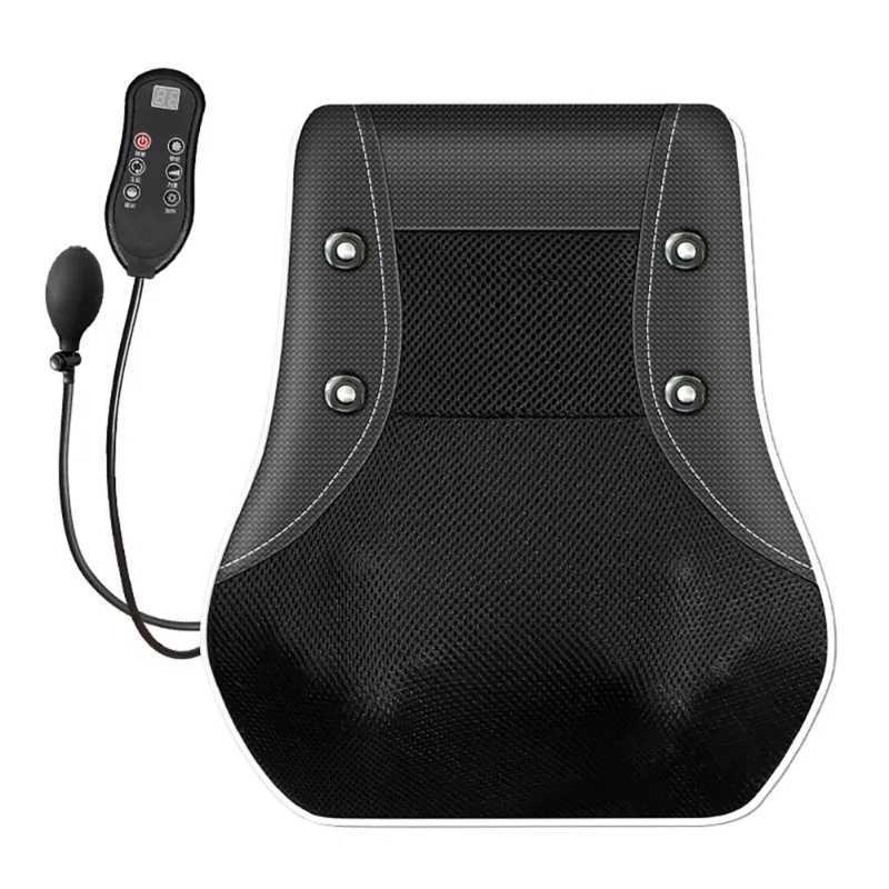 Electric neck massager massage pillow heating vibration finger pressure neck back shoulder body relaxation massage cart for home use W240819