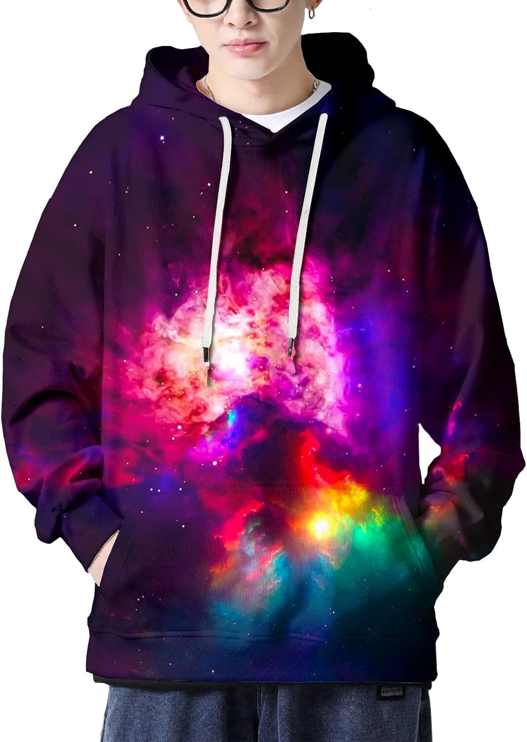 Hoodie for Mens Womens Men Women 3D Hooded Hoodies Fashion Long Sleeve Pullover Hooded Sweatshirt Top with Glitz graffiti Hoodies sweatshirt Pullover 