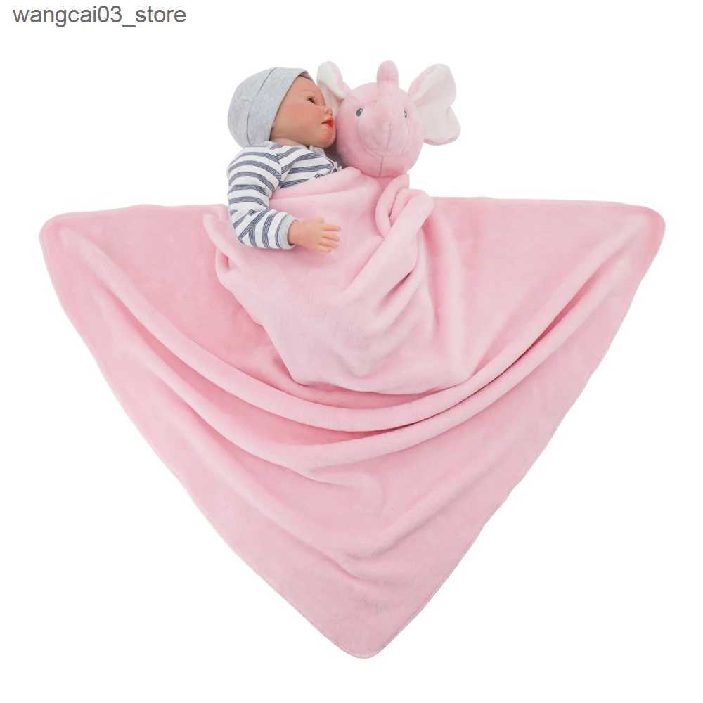 Blankets Swaddling Baby Blanket Bebes Accesorios Recien Nacido Newborn CouverturesSwaddle ToddlerManta Bebe Meses Enfant Quilt Bed Pink Elephants L240