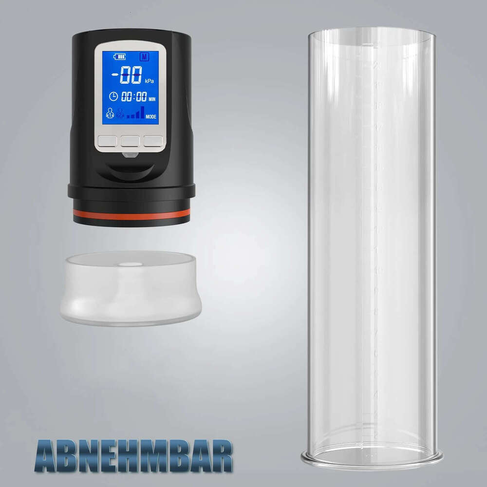 Electric LCD Male Masturbator Vacuum Enlargement Extend Pump Enlarge Air Pressure Device Sex Toys for Men