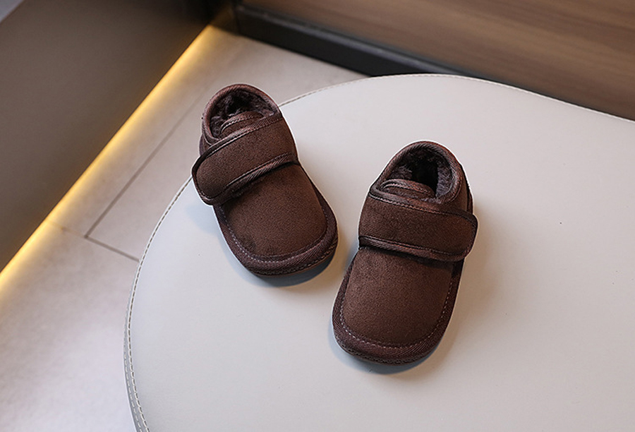 2024 New Winter Baby Snow Boots Warm Plush Little Boys Shoes Cutefeet Non-slip Fashion Toddler Girls Boots Sizes 15-19
