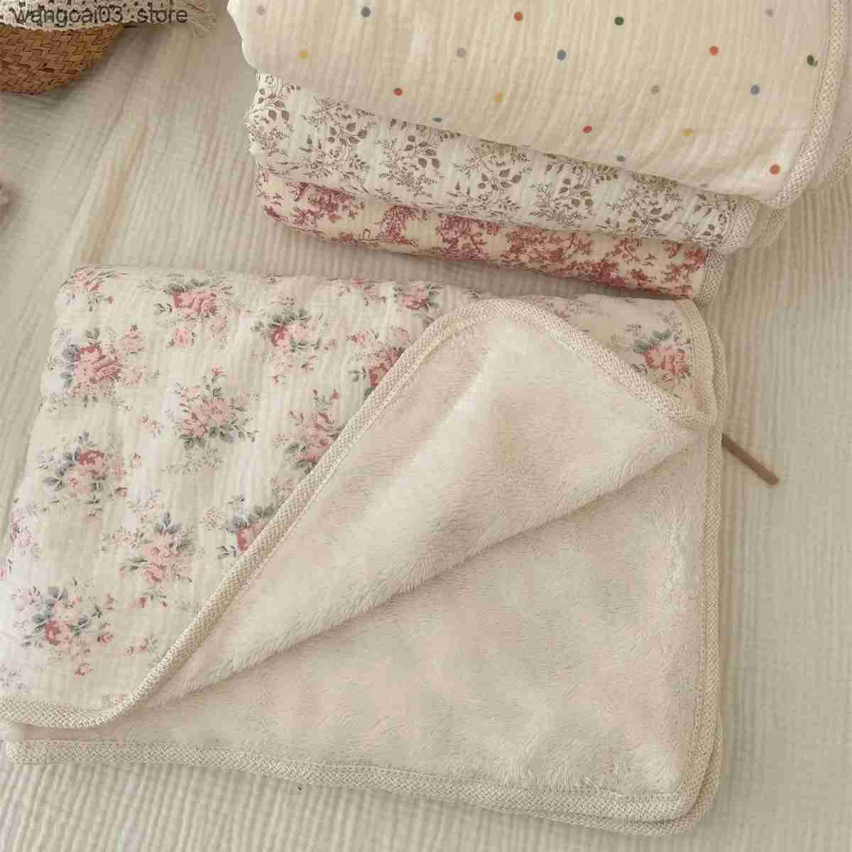 Blankets Swaddling Fleece Winter Baby Blanket for Newborn Swaddle Bedding Velvet Muslin Cotton Blanket New Born Kids Blanket Mother Kid L240910