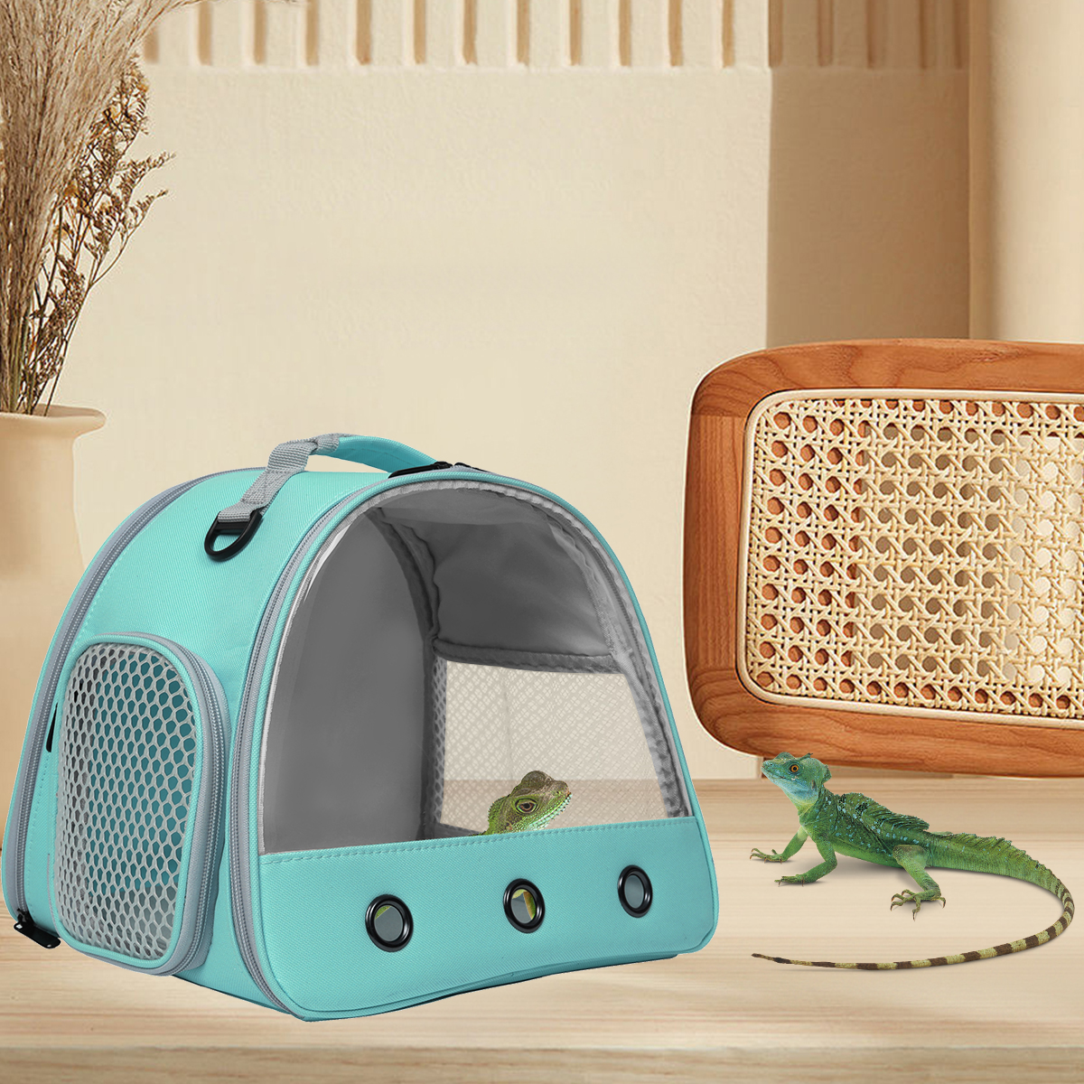 Creative Lizard Reptile Outing Bag Bearded Dragon Carrier Portable Travel Bag Pet Carrier