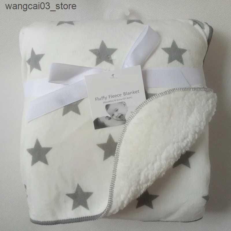 Blankets Swaddling Baby Blankets Newborn Fluffy Fleece Swaddle Wrap Cartoon Infant Baby Stroller Blankets Baby Bedding Cotton Quit Kids Sleep Cover L2