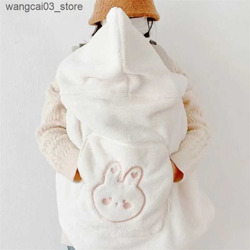 Blankets Swaddling Flannel Windproof Baby Blanket Coral Fleece Stroller Cover Bear Winter Kids Blankets Infant Nap Warm Quilt Swaddle Wrap L240910