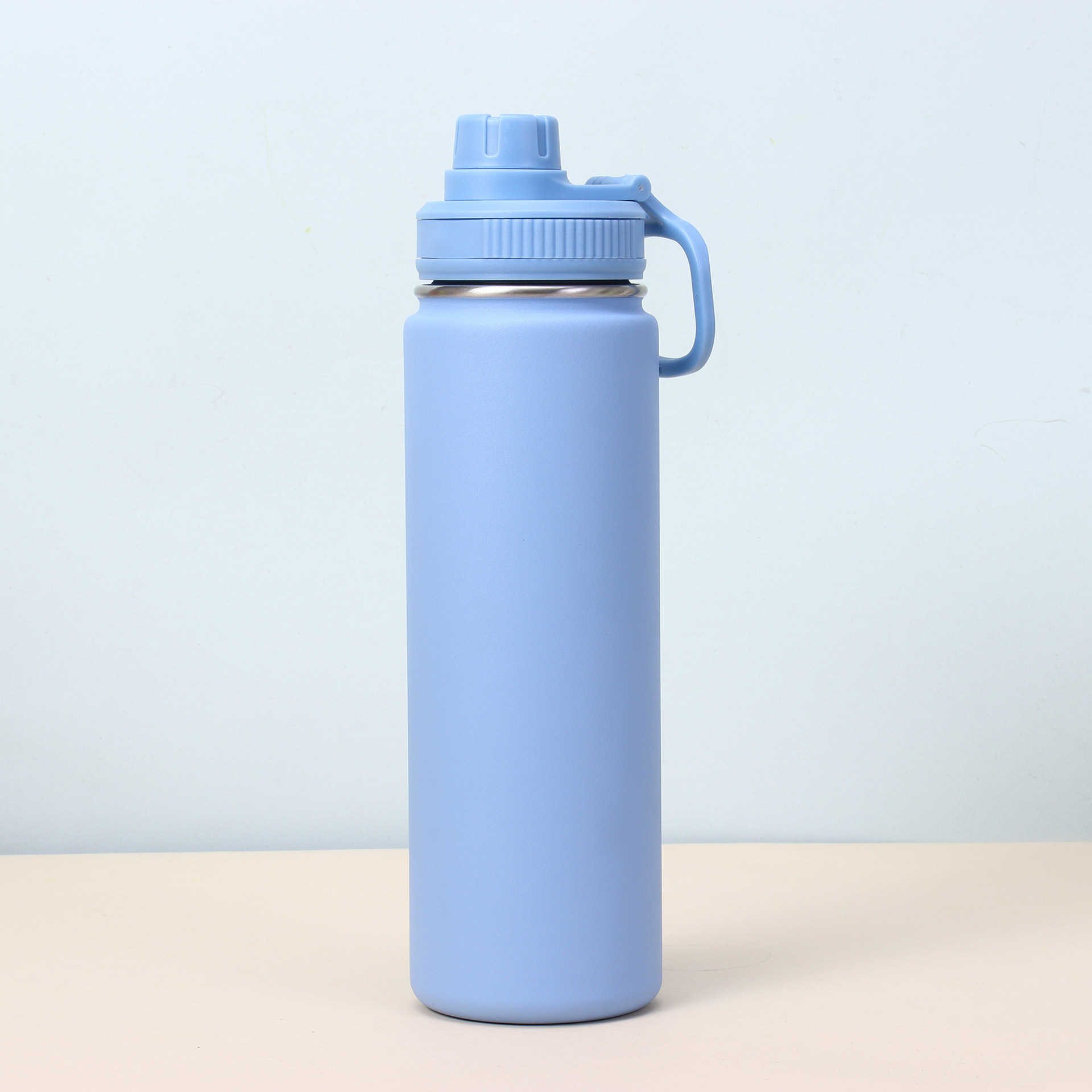 custom logo 24oz straight sports water bottle powder coated colored Stainless Steel vacuum insulated outdoor yoga climbing drinking tumblers portable 