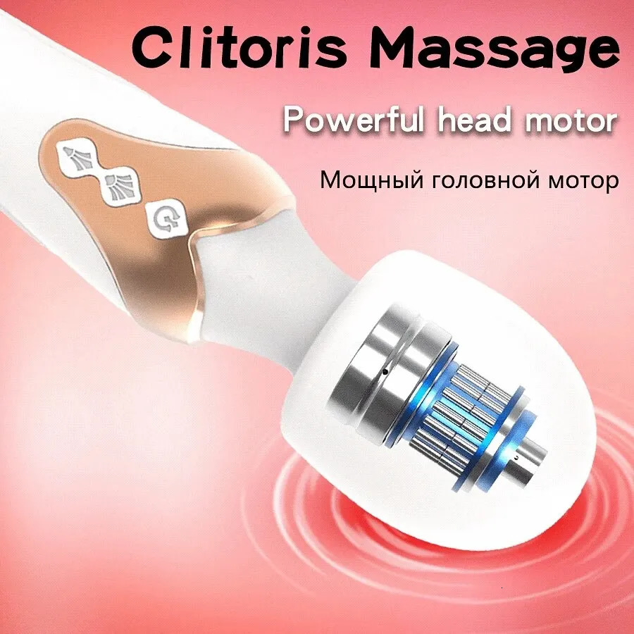 LICKLIP dual head powerful clitoral vibrator female AV wand massager penis Gspot orgasmic stimulator 241009