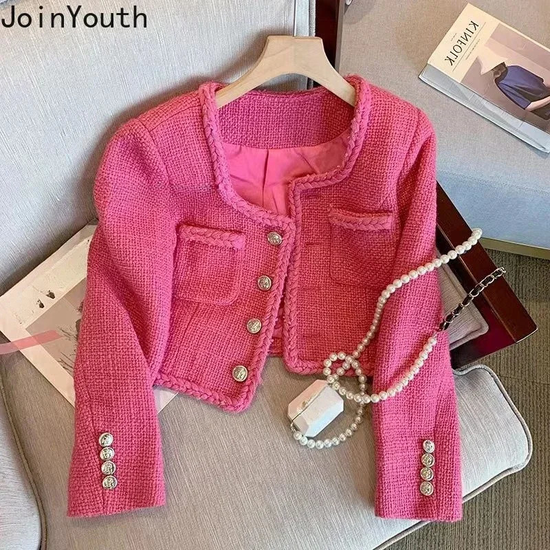 Winter clothing fashion womens outerwear square collar long sleeved pocket outerwear retro lace warm jacket 240930