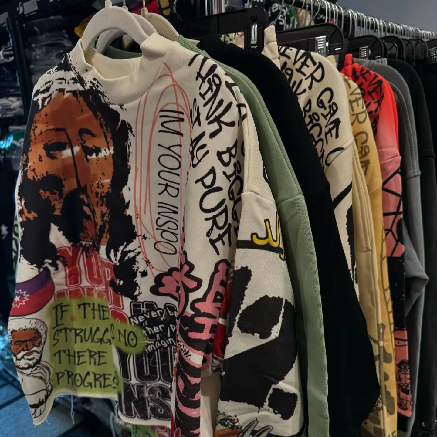 Mens hiphop graffiti full print running sportswear zipper hooded sweatshirt and sports pants 2piece set mens track field clothing casual 241008