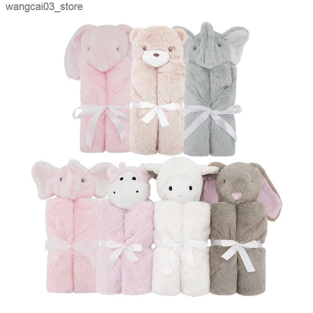 Blankets Swaddling KAVKAS Cute Newborn Baby Boys Girls Blankets Swaddle Wrap Ultra-Soft Fluffy Fleece Sleeping Cotton Soft Bedding Baby Stuff L240910