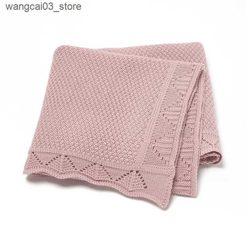 Blankets Swaddling Baby Blankets Knitted Newborn Swaddle Wrap Crib Quilt Super Soft Toddler Infantil Stroller Sofa Bedding Sleeping Covers 100*80cm L2