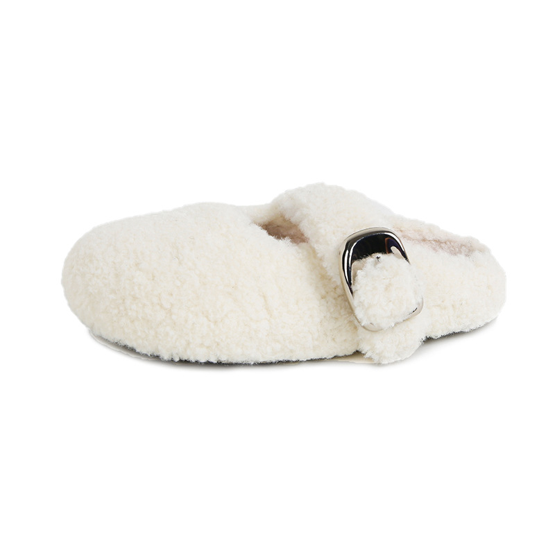 New Autumn and Winter 2024 Baotou Thick Soled Warm Slippers 34-42
