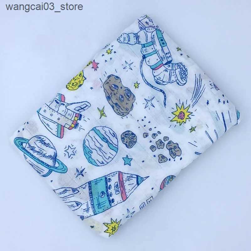 Blankets Swaddling Baby Blanket Newborn Muslin 100% Cotton Baby Blanket Swaddle Wrap Receiving Blanket Bath Towel 120x120cm Bedding Muslin Swaddle L24