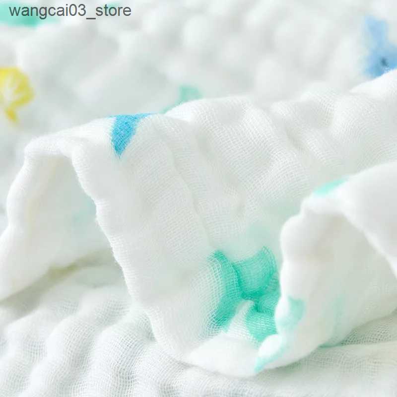 Blankets Swaddling 6 Layers Muslin Blanket Organic Cotton Swaddle Wrap Blanket for Infant Bed Quilt Baby Receiving Blanket Muslin Bath Towel Diaper L2