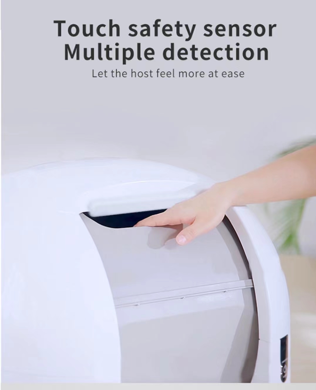 Smart Self Cleaning Cat Litter Box Automatic Fully Enclosed Cat Toilet with Anti-Pinch Sensor without APP