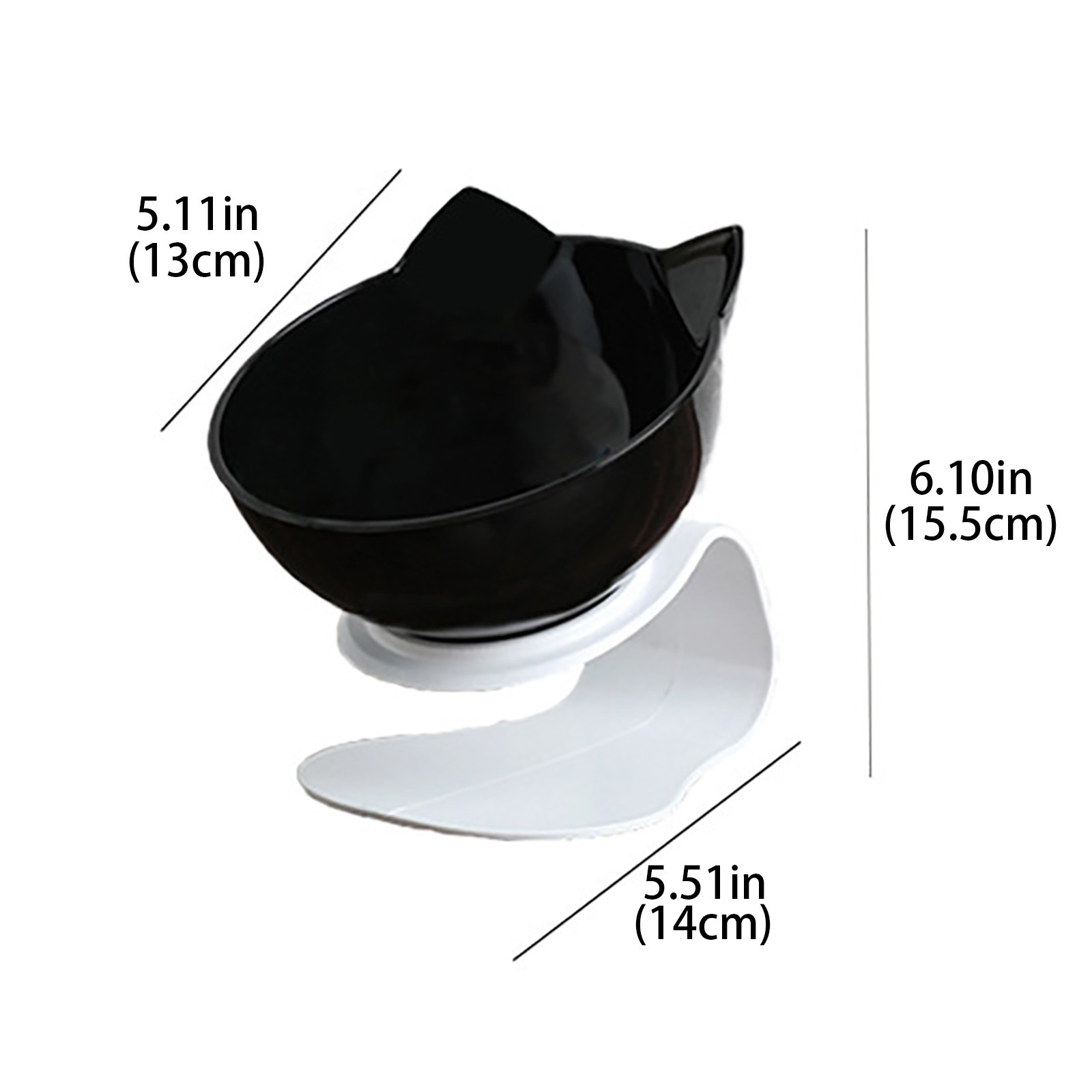 Pet Dog Cat Slow Feed Spine Water Food Bowl ion Care Bowl