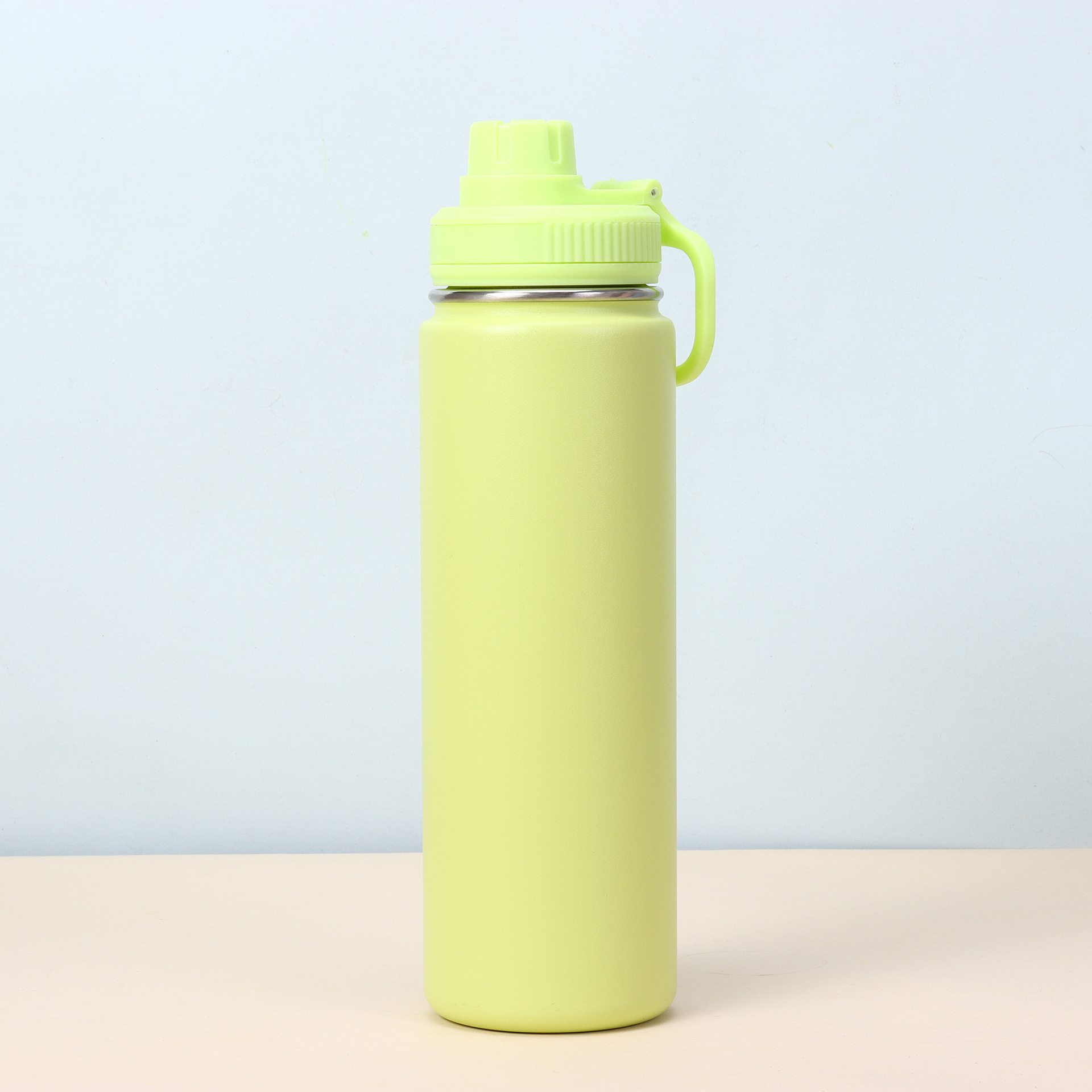 custom logo 24oz straight sports water bottle powder coated colored Stainless Steel vacuum insulated outdoor yoga climbing drinking tumblers portable 