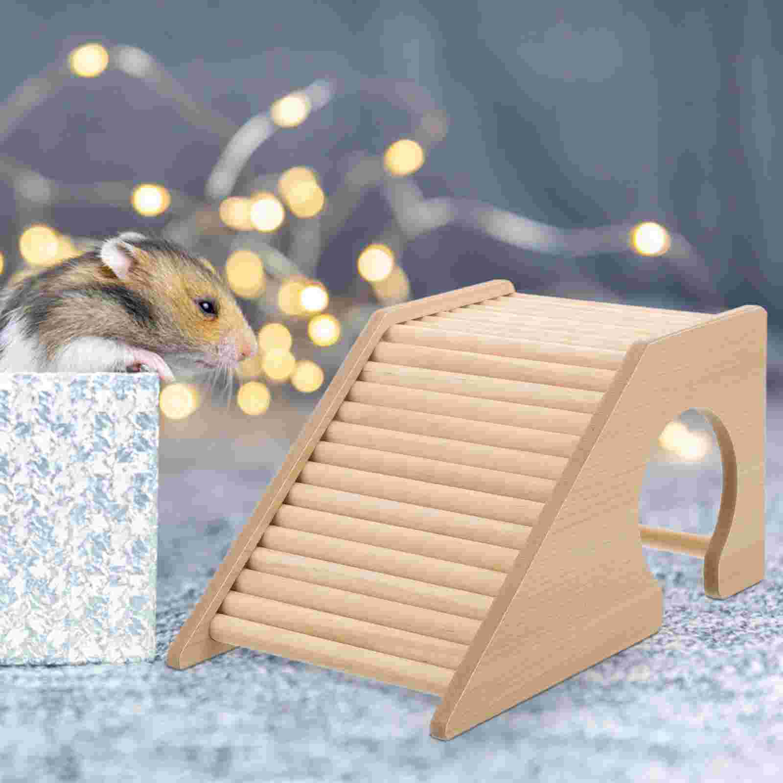 Hamster House with Ladder Climbing Ladder For Hamster Gerbils Mice Or Similar-sized Pets