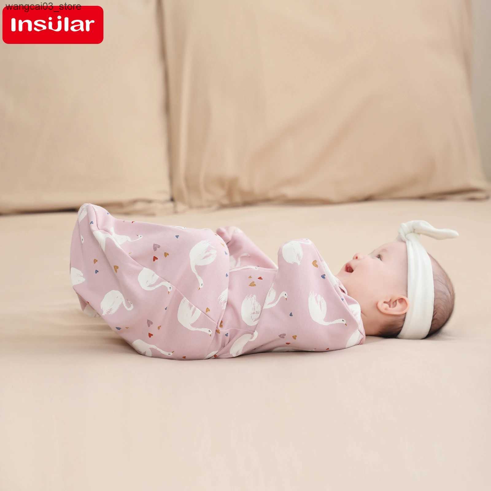 Blankets Swaddling Newborn Baby Sleeping Bags Raised Hand Anti-shock Cotton Printed Sleepsacks Swaddle Blanket New Born Baby Items Baby Swaddle L24091