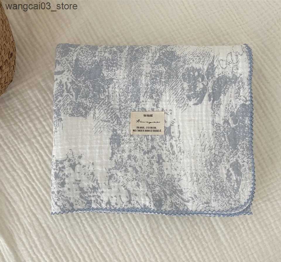 Blankets Swaddling Baby Blanket Newborn Muslin Swaddle Wrap Blankets Summer Cotton Soft Baby Receiving Blanket Infant Sleeping Cover Baby Stuff L24091