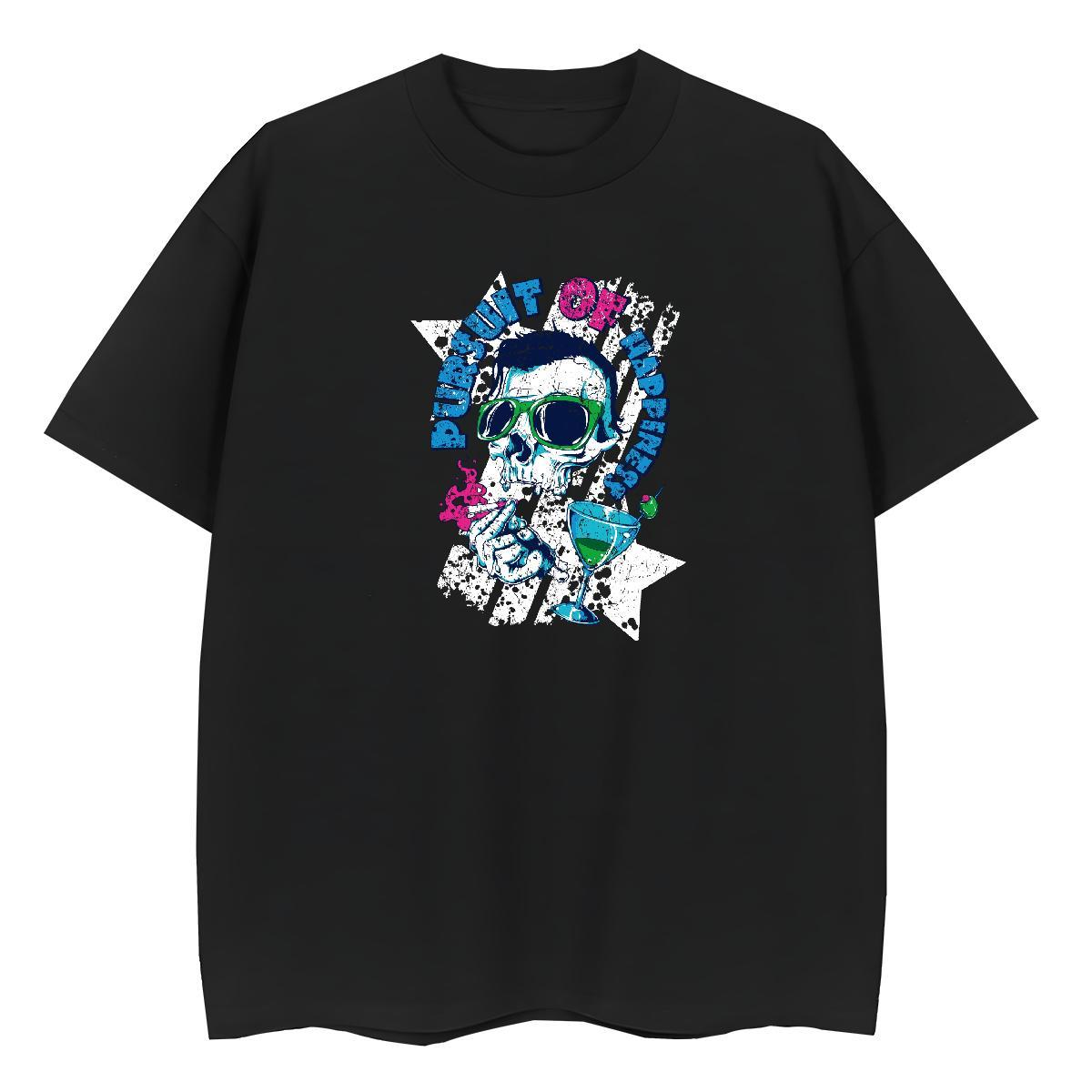 New Arrival T-Shirts for Women 230g 100% Cotton Short Sleeve O-Neck Casual skull Women Tees Nice Graphic Tops Shirt