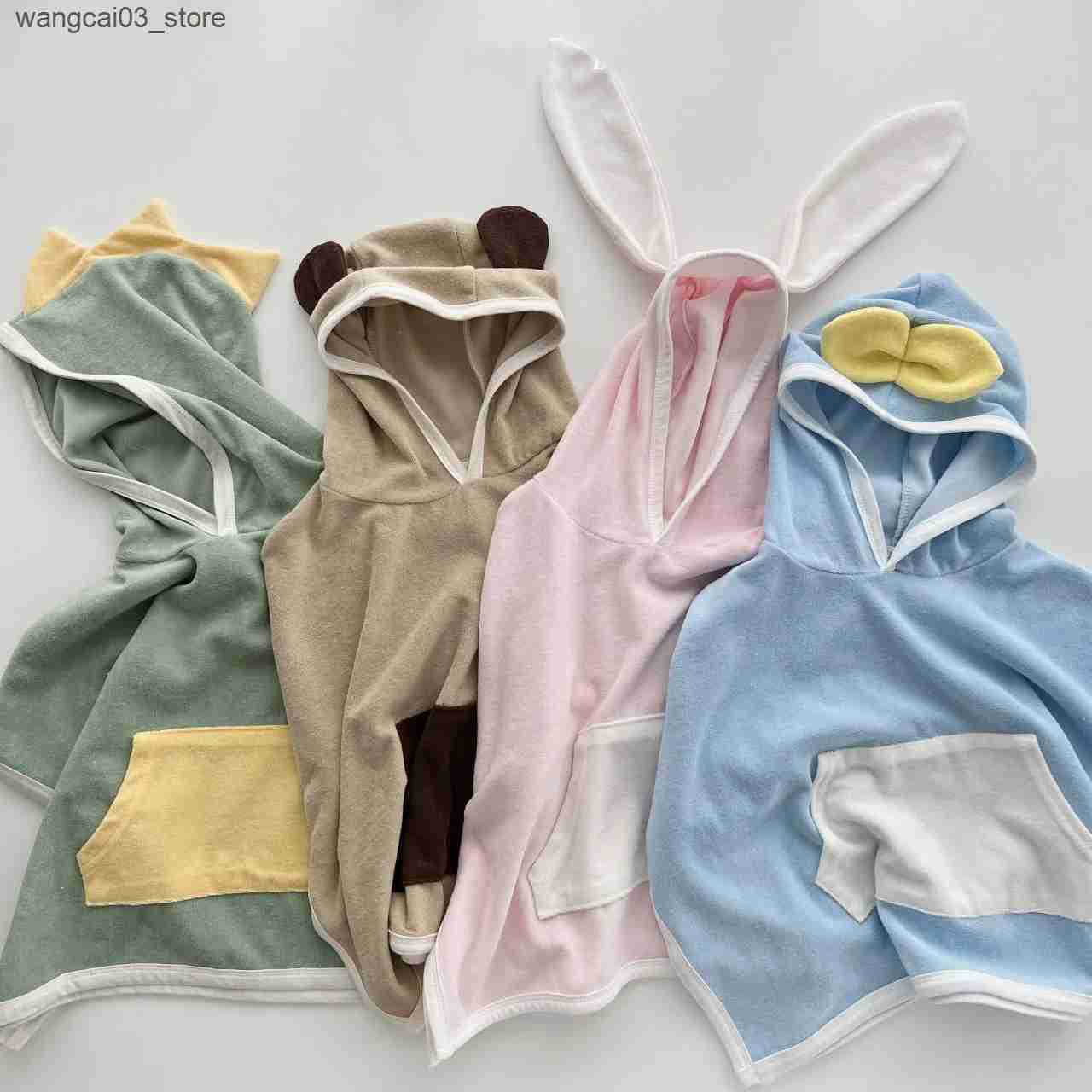 Blankets Swaddling Toddler Baby Hooded Towels Newborn Kids Bathrobe Super Soft Bath Towel Blanket Warm Sleeping Swaddle Wrap For Infant Boys Girls L24