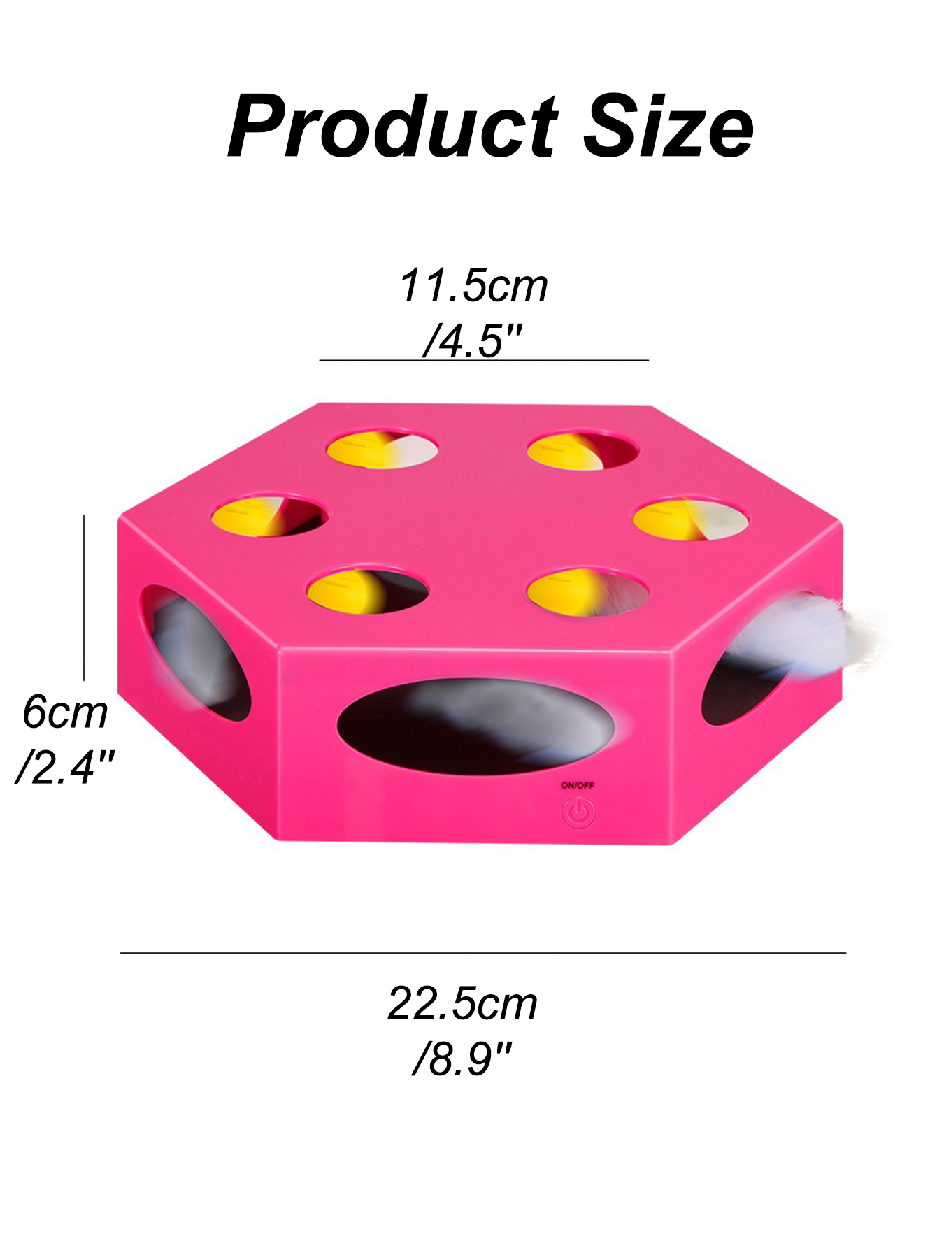 Interactive Cat Toy Automatic Cat Toys for Indoor Cats Electric Cat Toy Kitten Toy Cat Exercise Toys
