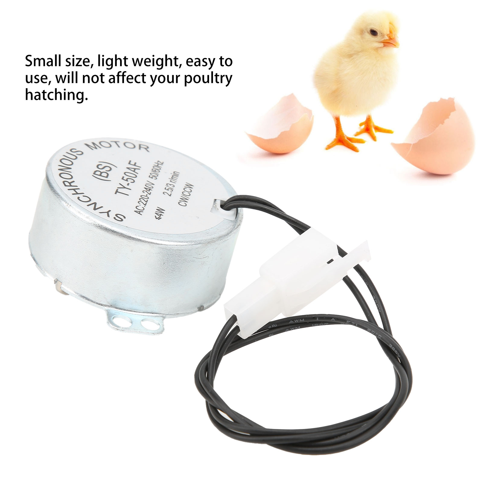 Automatic Incubator Motor CW / CCW Dual Mode Low Speed Egg Turning Mini Incubator Equipment Incubator Motor Egg Incubator Motor