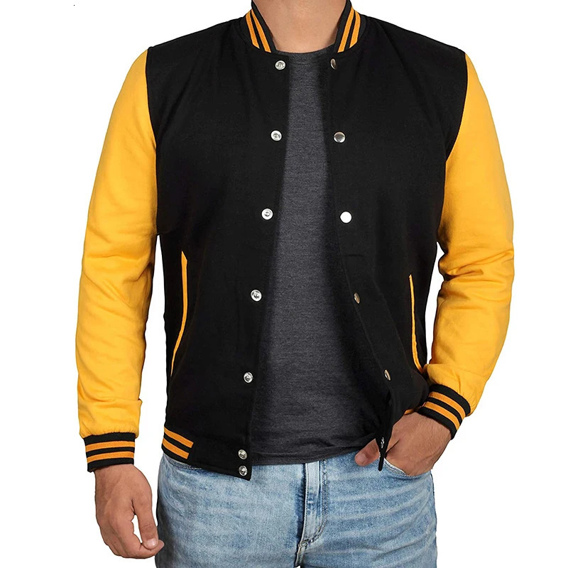English name Mens Varsity Jackets High School Baseball Letterman Bomber Jacket Man 241011