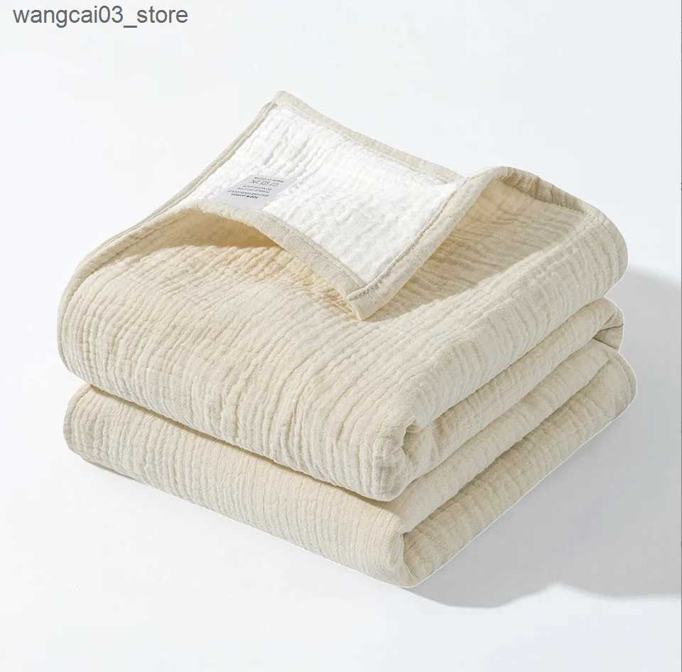 Blankets Swaddling Muslin Swaddle Blankets Newborn Baby Blanket 4 Layer Cotton Soft Baby Wrap Receiving Blanket Infant Bed Crib Quilt Bath Towels L240