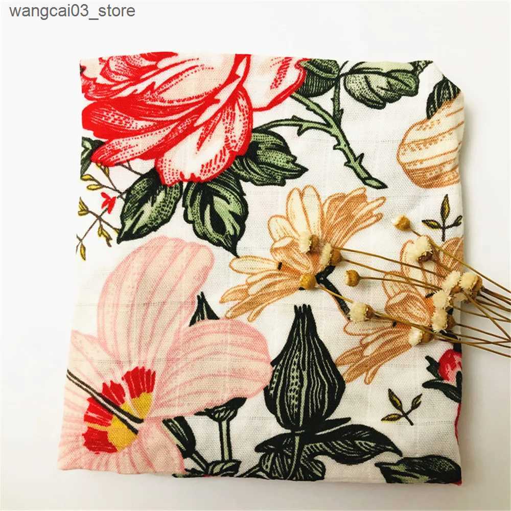 Blankets Swaddling 60*60cm Newborn Organic Cotton Bamboo Baby Blanket Muslin Swaddle Wrap Feeding Burpy Towel Scraf Bibs Muslin Big Diaper L240910