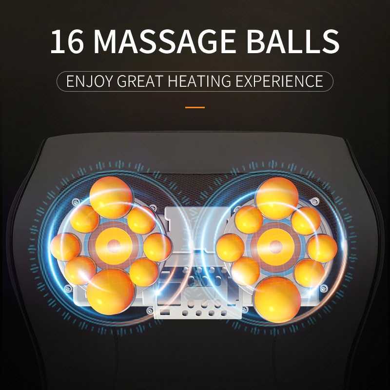 Jinkairui 3-in-1 Massage Pillow Large Size Household Car Dual Use Neck Back Shoulder Waist Body Massager Knee Vibration Relieves Fatigue W240819