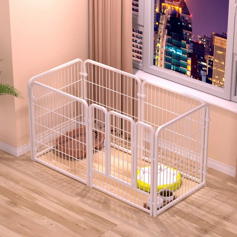 90x 100cm 6Pieces Dog Fence Indoor Pet Fence Large Medium Dog Kennel Small Canine Cage