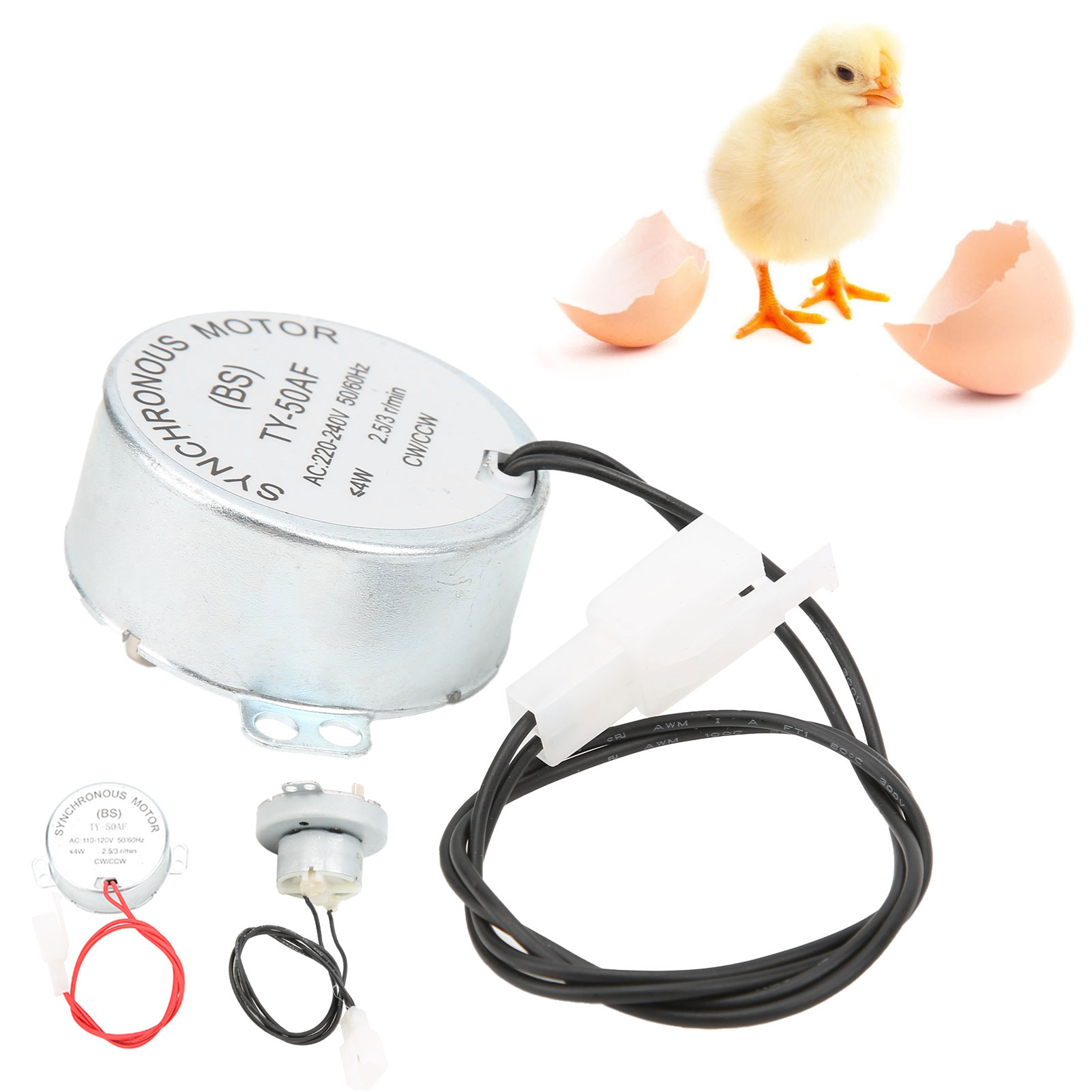 Automatic Incubator Motor CW / CCW Dual Mode Low Speed Egg Turning Mini Incubator Equipment Incubator Motor Egg Incubator Motor