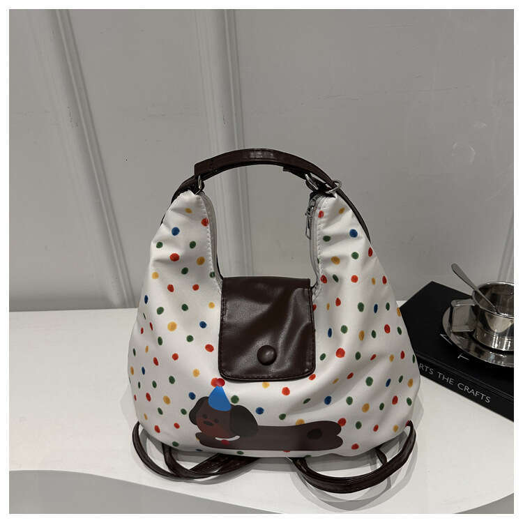 2024 New Autumn and Winter Sausage Dog Leisure Commuting Large Capacity Backpack Fashion Single Shoulder Tote Bag