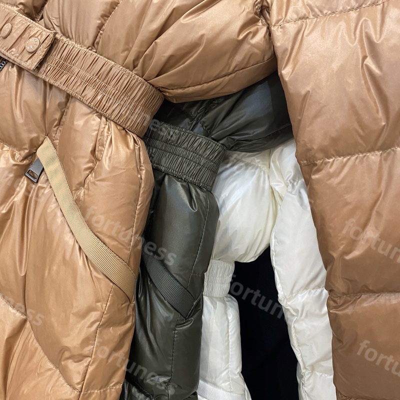 Womens winter Designer Luxury Jacket Down jackets fur coats real hair collar fashion warm parkas with belt lady cotton coat outerwear big pocket