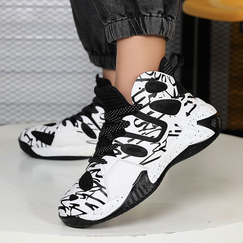 2024 new youth basketball shoes fashion personality fashion shoes outdoor sports casual male shoes student running shoes