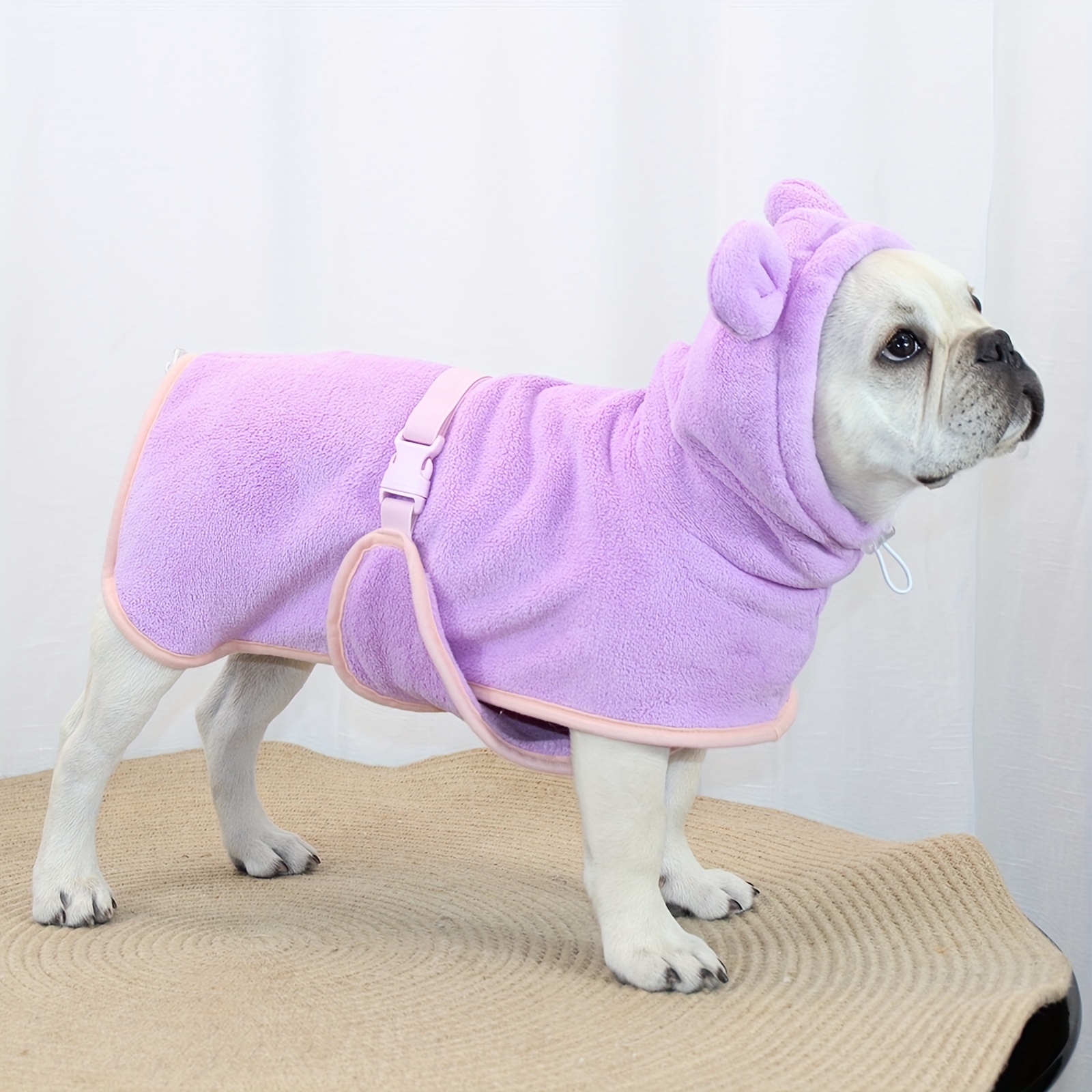1 piece of pet bathrobe with a hood to keep warm, suitable for cats, small and medium-sized dogs, and dogs
