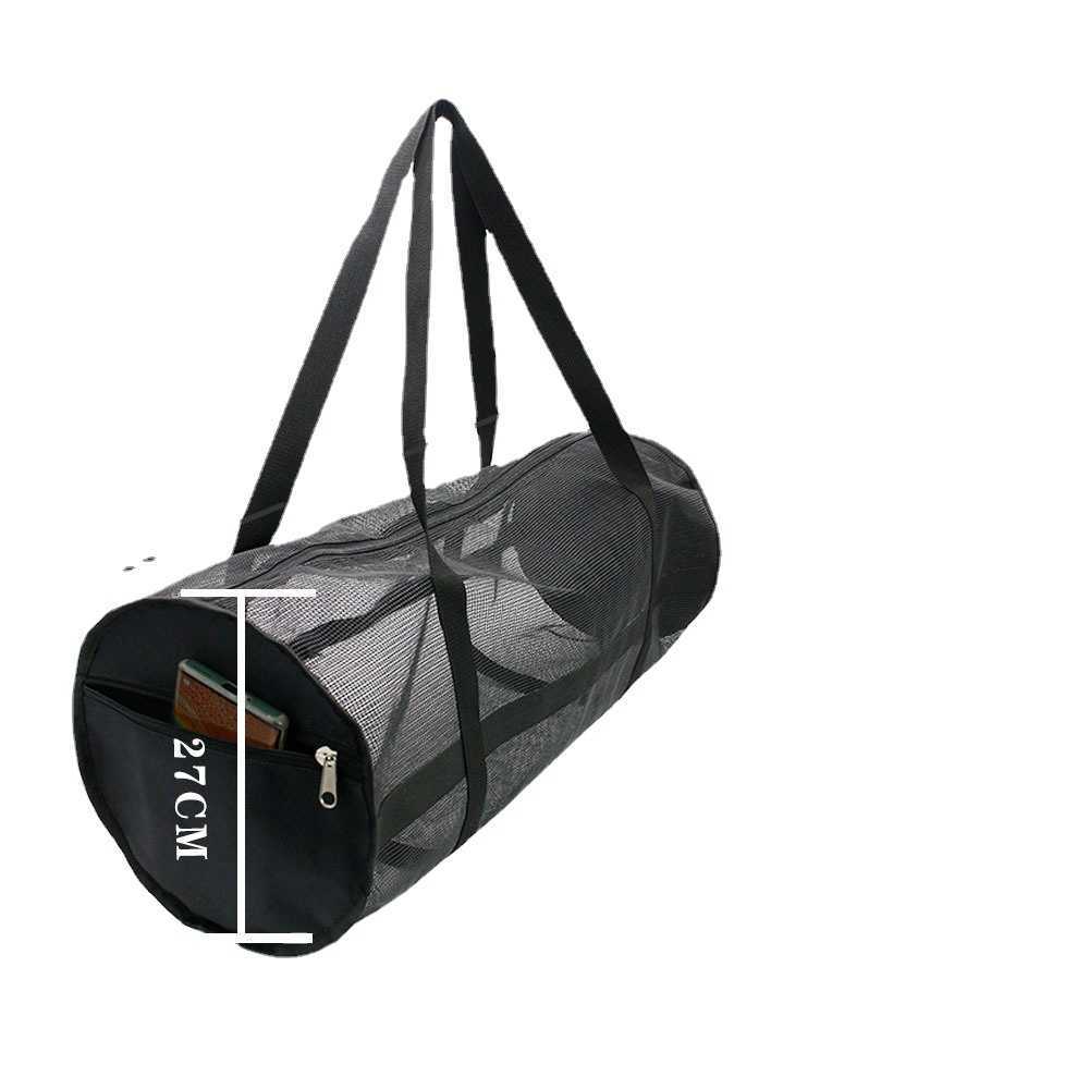 Large capacity basketball and football storage bag, sports yoga and fitness training backpack, PVC sturdy and sturdy 241015
