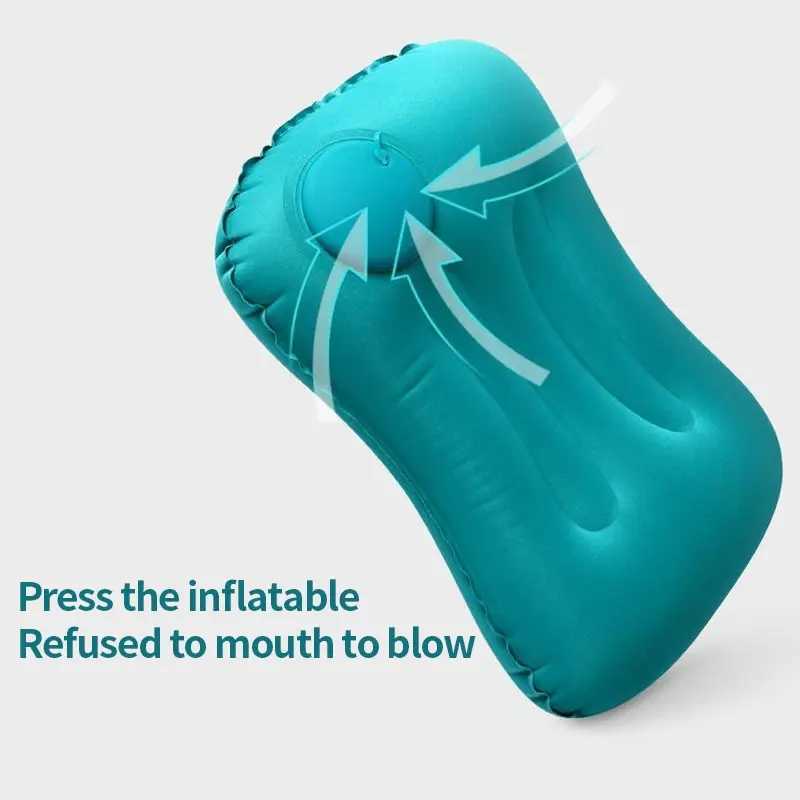 Pressure inflatable pillow portable outdoor travel pillow waist pillow neck protector inflatable U-shaped pillow W240819