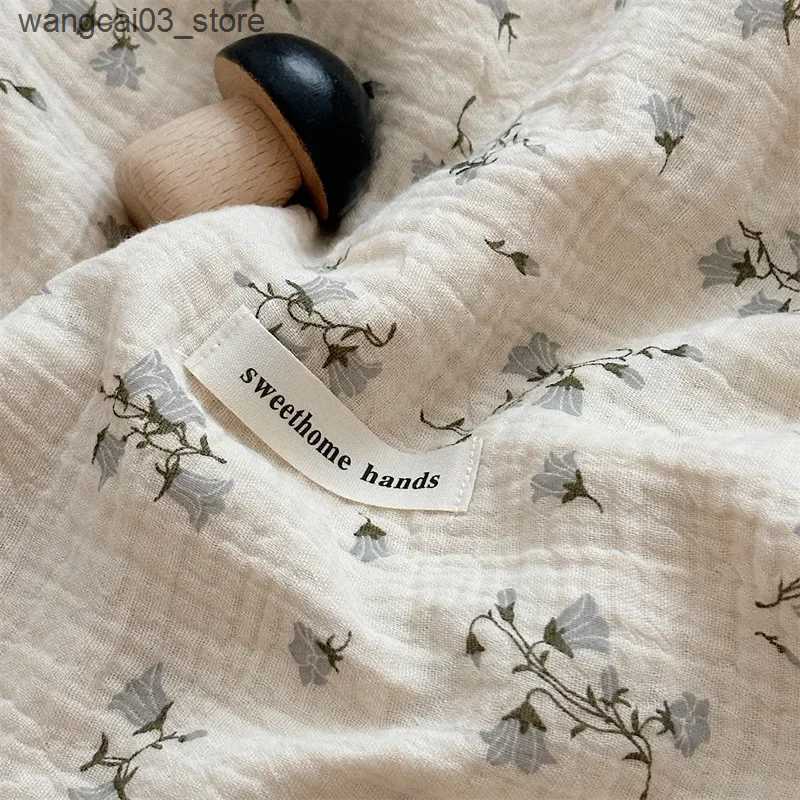Blankets Swaddling Muslin Swaddle Blankets Summer Newborn Baby Blanket For Boys Girls 4 Layer Cotton Fringe Infant Receiving Blanket Bed Crib Quilt L2