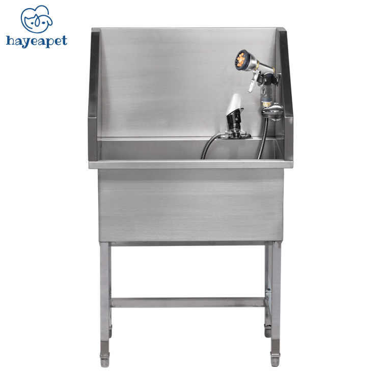 Hayeapet Manufacturer high quality Stainless Steel Electric Dog Bathtub Pet Supplies Pet SPA Shower tub